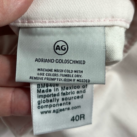 NWT AG Green Label The Canyon Flat Front Performance Shorts Light Pink - Picture 7 of 11